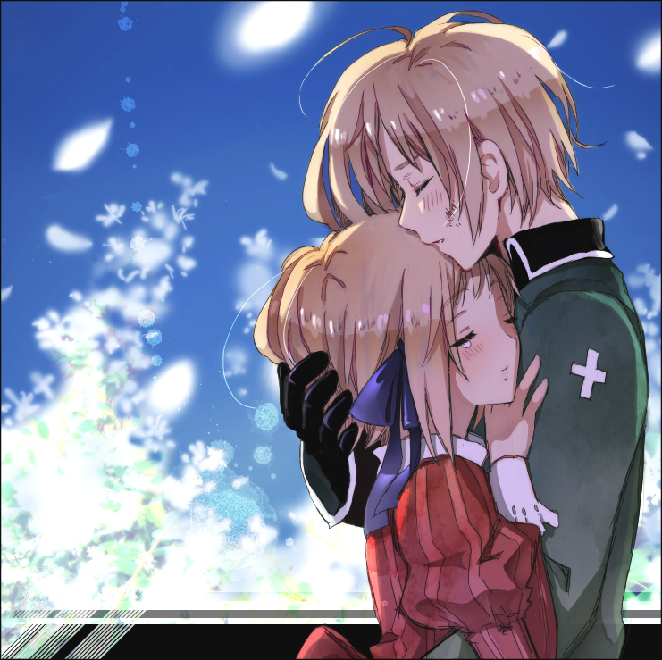 liechtenstein and switzerland (axis powers hetalia) drawn by hishi_(k-xaby)