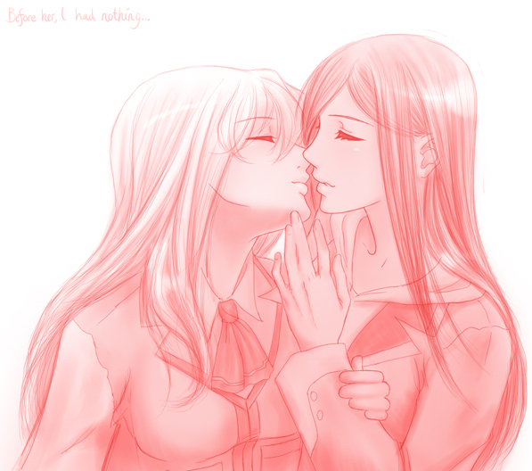 kuga natsuki and fujino shizuru (my-hime) drawn by jango-joe