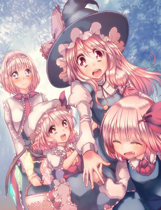 kirisame marisa, flandre scarlet, alice margatroid, and rumia (touhou) drawn by cream_(nipakupa)