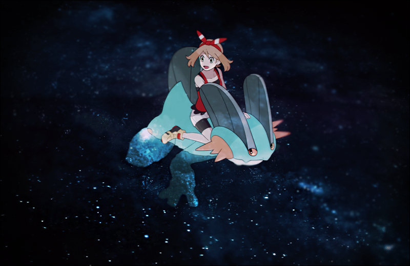 may and swampert (pokemon and 1 more) drawn by jaho