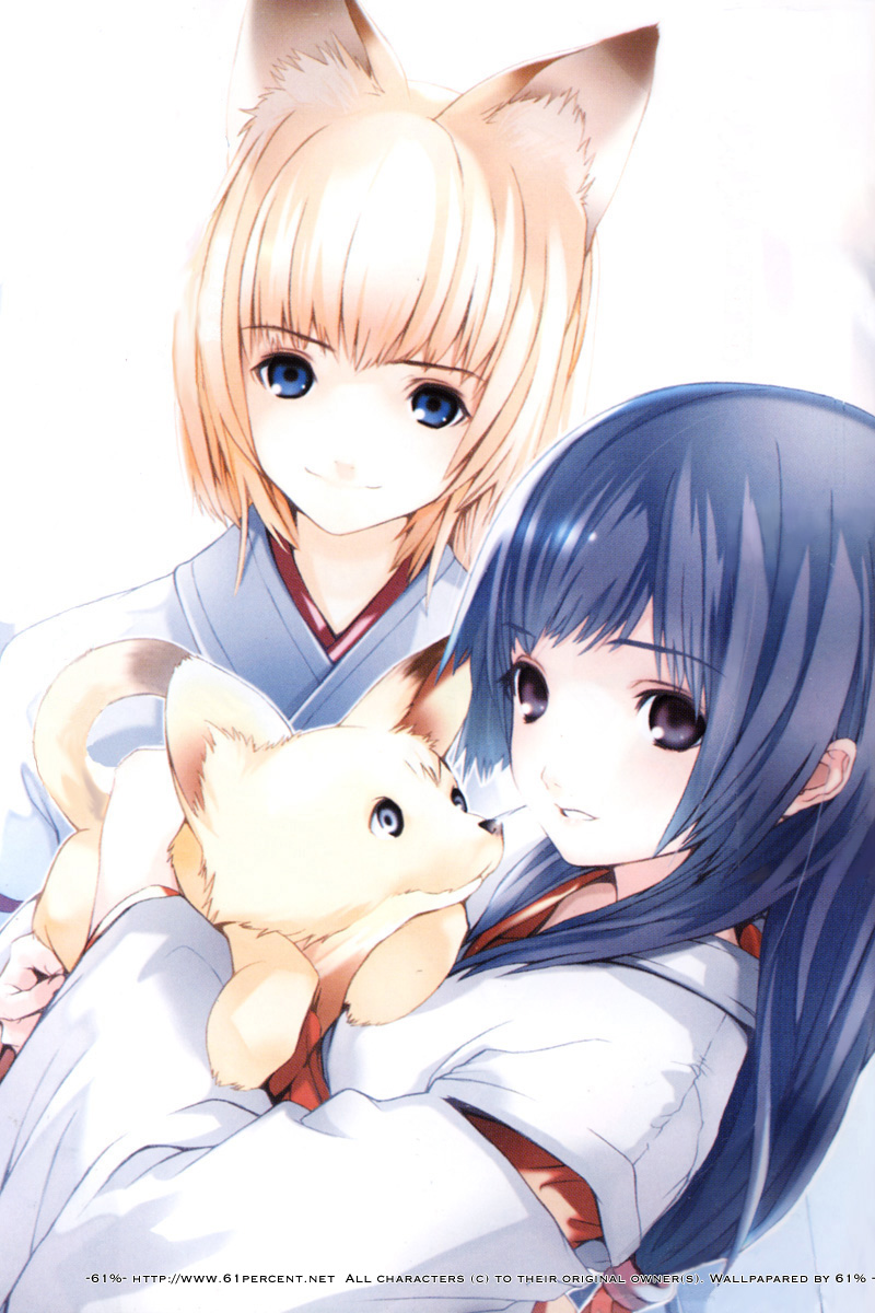 tenko kuugen and kou (wagaya no oinari-sama) drawn by houden_eizou