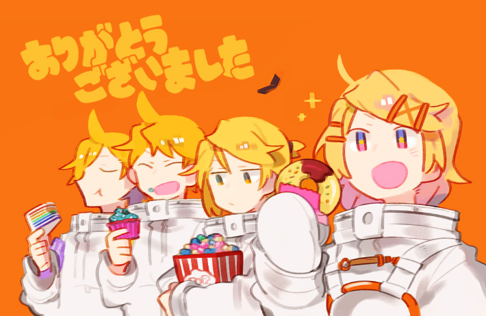 kagamine rin and kagamine len (vocaloid and 1 more) drawn by glider_(guraida)