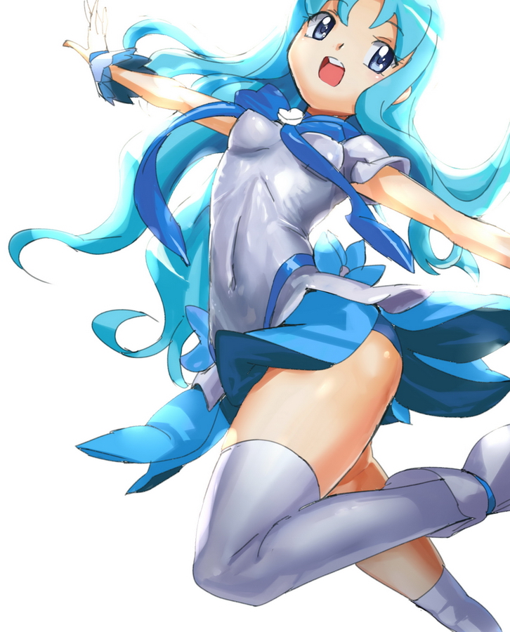 kurumi erika and cure marine (precure and 1 more) drawn by makacoon
