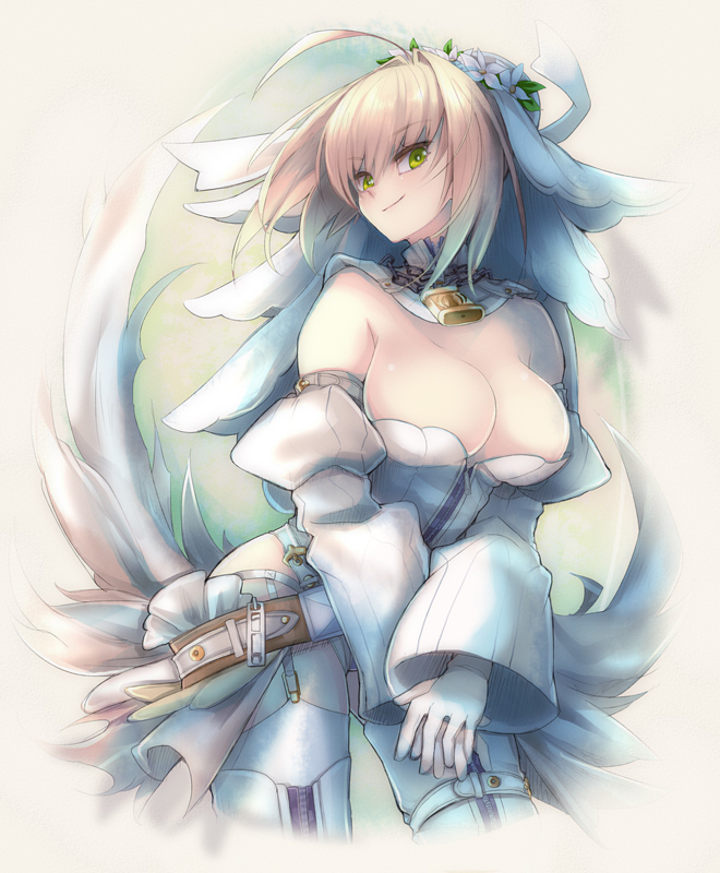 nero claudius (fate and 2 more) drawn by yude
