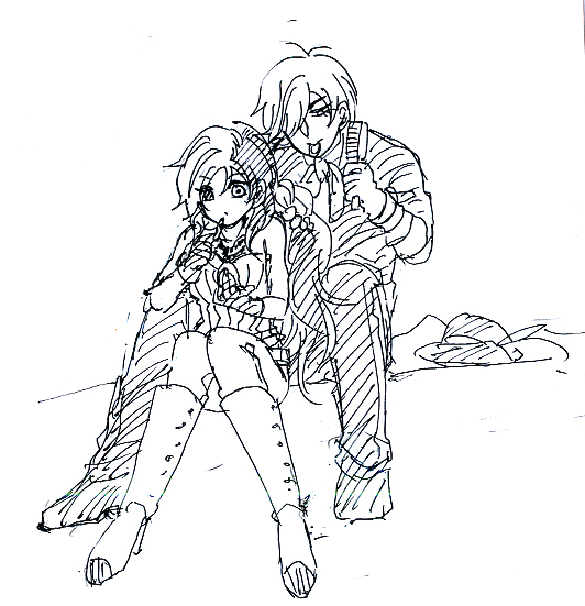 neopolitan and roman torchwick (rwby) drawn by signalkj