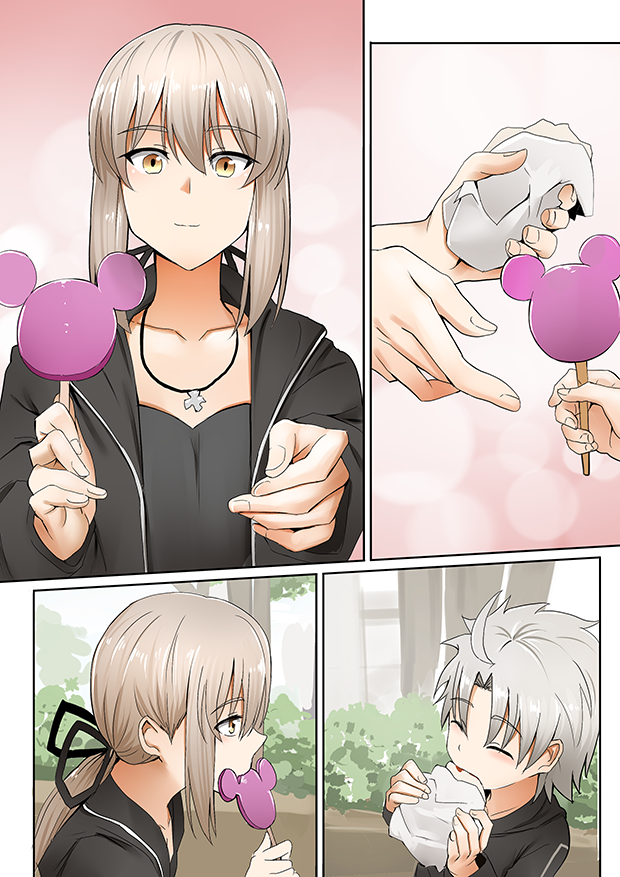 artoria pendragon and saber alter (fate and 1 more) drawn by ginhaha