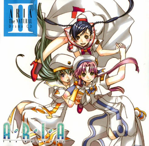 mizunashi akari, alice carroll, and aika granzchesta (aria) drawn by amano_kozue