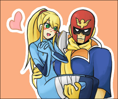 samus aran and captain falcon (super smash bros. and 2 more)