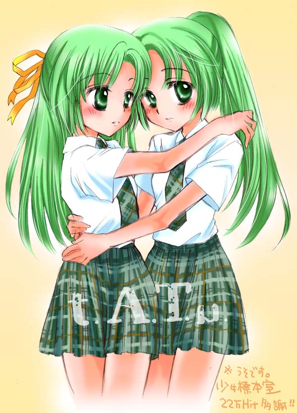 sonozaki mion and sonozaki shion (higurashi no naku koro ni and 1 more)