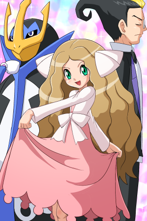 caitlin, empoleon, and darach (pokemon and 2 more) drawn by pokemoa