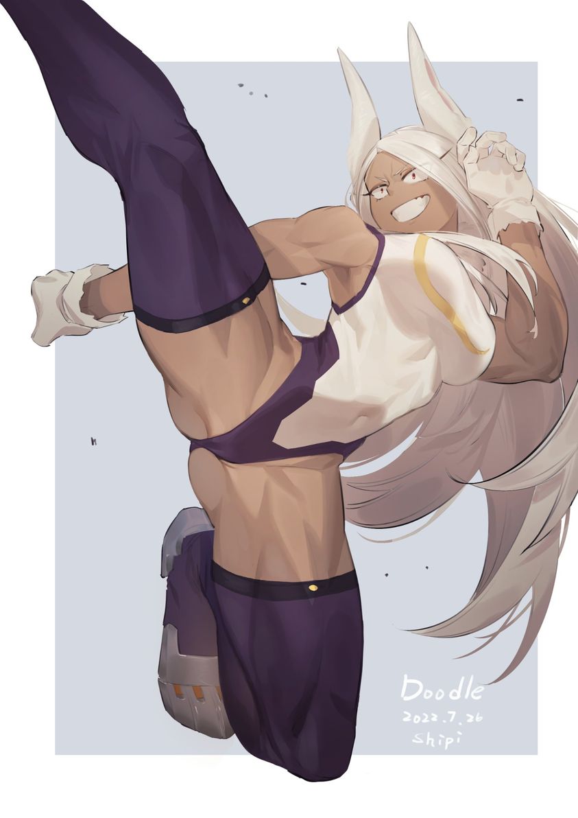 mirko (boku no hero academia) drawn by shen_shipi_(agil548g6h6)