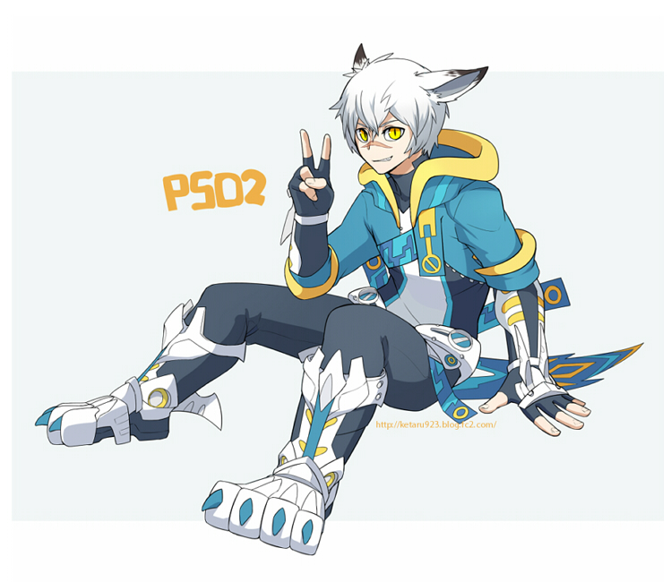 protagonist (phantasy star and 1 more) drawn by ketaru