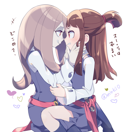 kagari atsuko and sucy manbavaran (little witch academia) drawn by komoreg