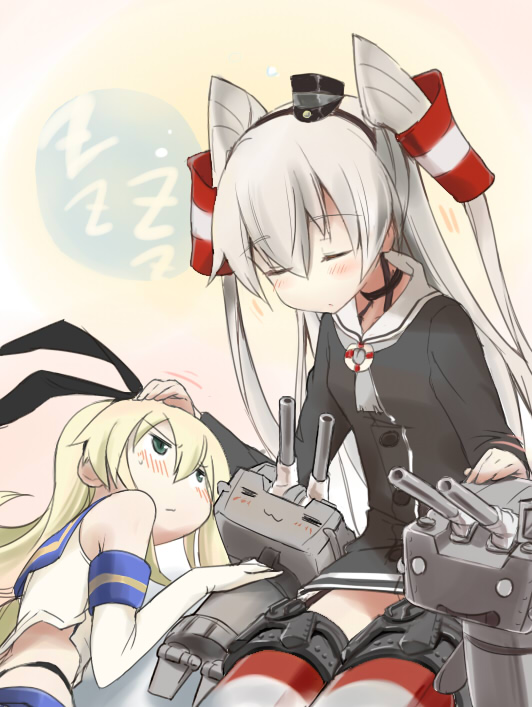shimakaze, amatsukaze, rensouhou-chan, and rensouhou-kun (kantai collection) drawn by yuzuyoukan