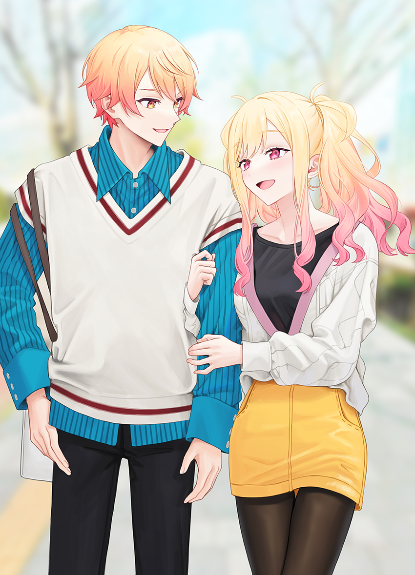 tenma tsukasa and tenma saki (project sekai) drawn by 2_(tsvf3235)