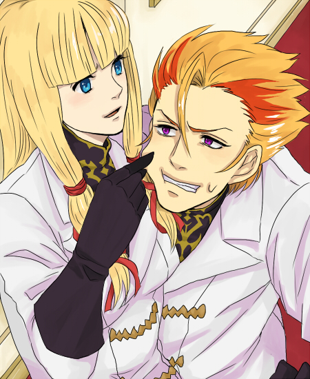 monica kruszewski and luciano bradley (code geass) drawn by yoshinoya_(artist)