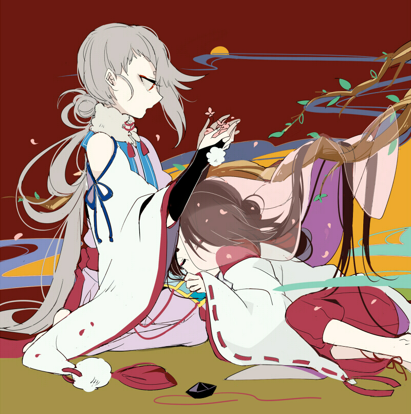 saniwa, female saniwa, and ima-no-tsurugi (touken ranbu) drawn by sekimo