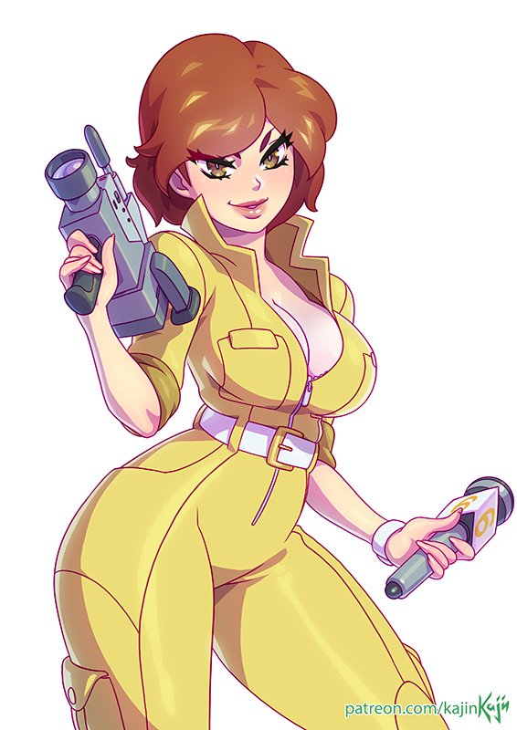 april o'neil (teenage mutant ninja turtles) drawn by kajin_(kajinman)