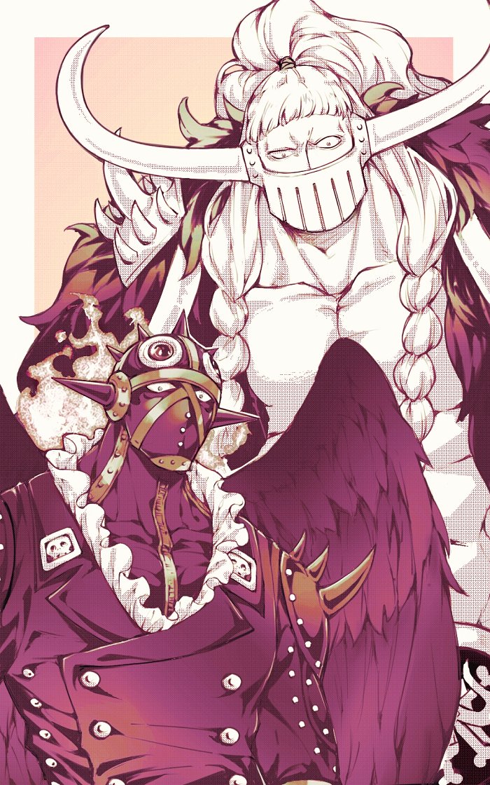 king and jack (one piece) drawn by milo_(oishii_cocoa)