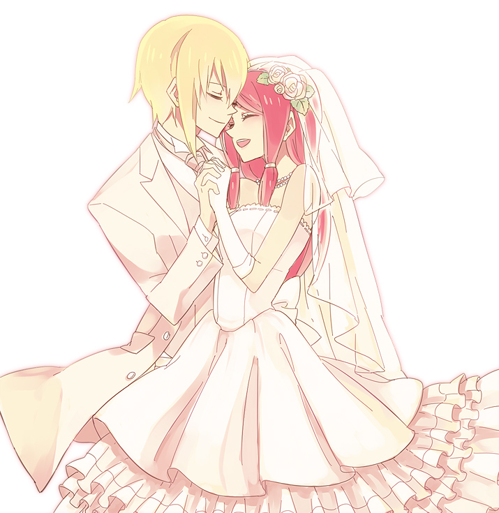 jin kisaragi and tsubaki yayoi (blazblue) drawn by shiki_(shikki46)