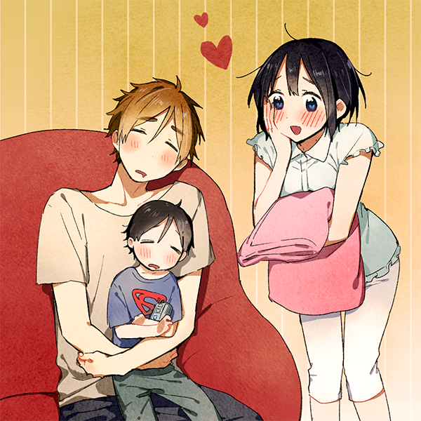 kitashirakawa tamako and ooji mochizou (tamako market) drawn by momose_(oqo)