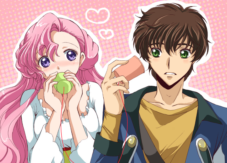 kururugi suzaku and euphemia li britannia (code geass) drawn by akina_tsukako
