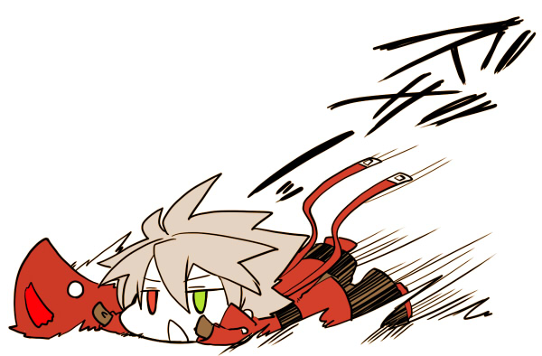 ragna the bloodedge and dead spike (blazblue) drawn by kuro_yuzu