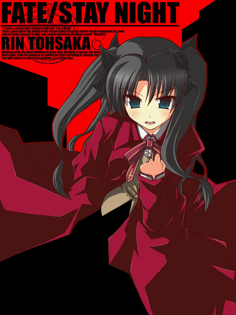 tohsaka rin (fate and 1 more) drawn by rikumaru