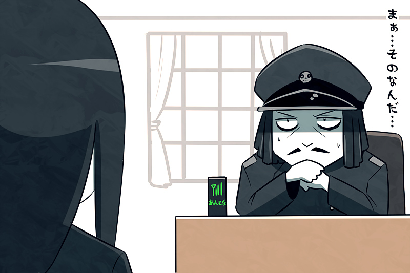 admiral, ru-class battleship, abyssal admiral, and admiral suwabe (kantai collection) drawn by k-suwabe