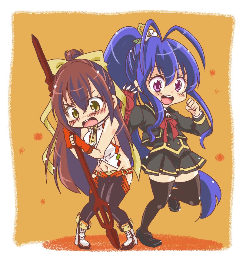 mai natsume, hayami saori, and mitsuki eiri (blazblue and 2 more) drawn by chinu