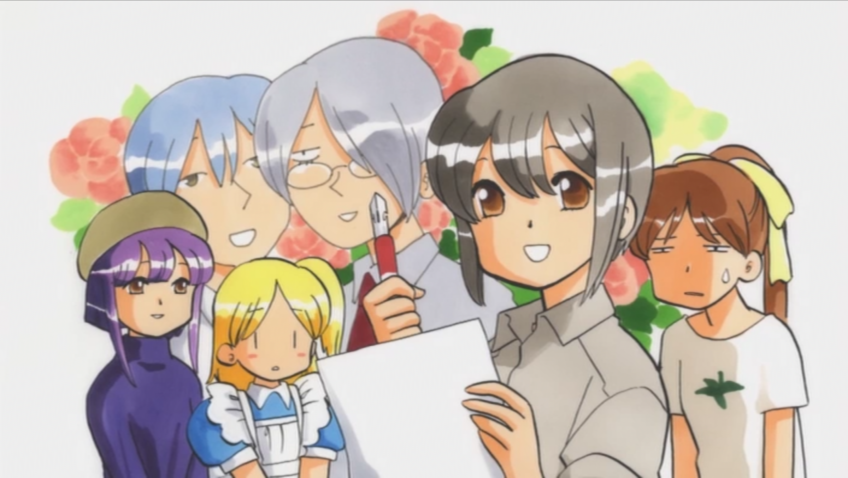 kitano sora, tsuyuri, osana najimi, justice, nitou kaneru, and 1 more (doujin work) drawn by takemoto_izumi