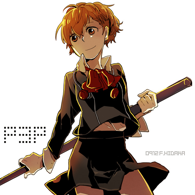 shiomi kotone (persona and 2 more) drawn by hidaka_fuuro
