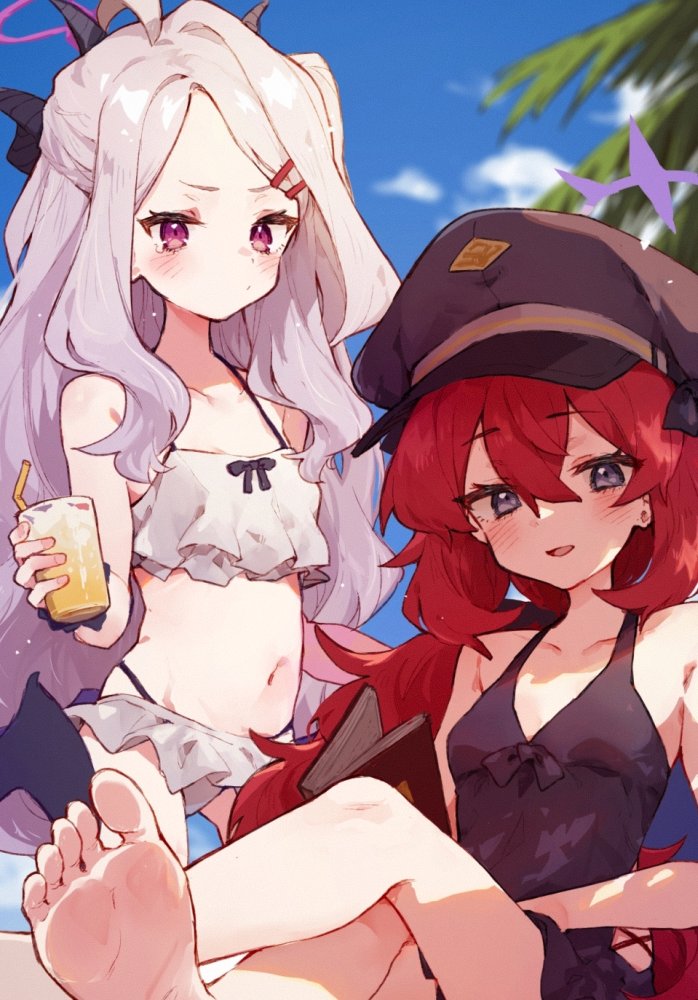 hina and iroha (blue archive and 1 more) drawn by rimukoro
