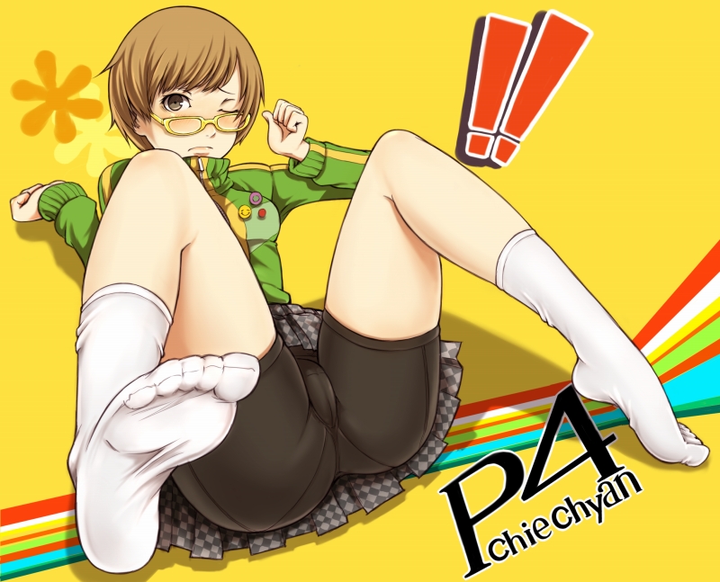 satonaka chie (persona and 1 more) drawn by ina_(gokihoihoi)