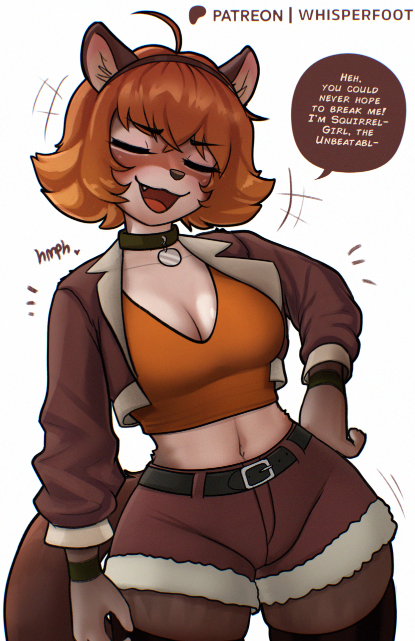 squirrel girl (marvel and 1 more) drawn by whisperfoot