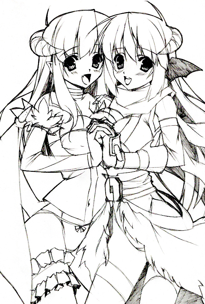 ninja and succubus (ragnarok online) drawn by uzuki_sakura_(mmys534)