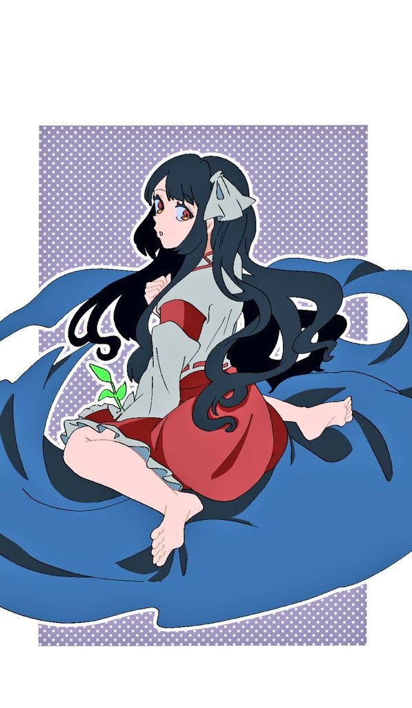girl who trained on mt. haku (touhou and 1 more) drawn by shizuku_hky