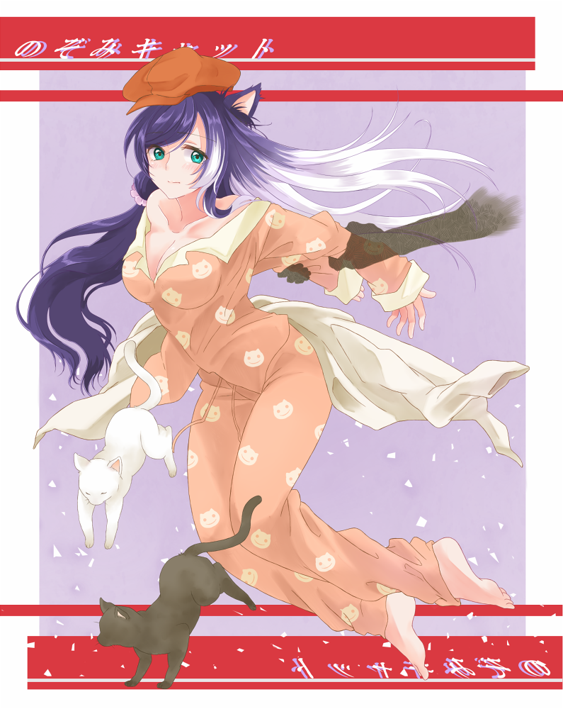 tojo nozomi, hanekawa tsubasa, and black hanekawa (love live! and 3 more) drawn by satsuma_age