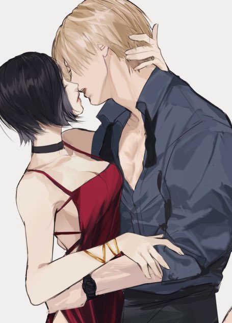 leon s. kennedy and ada wong (resident evil and 1 more) drawn by meow_(cindy738)