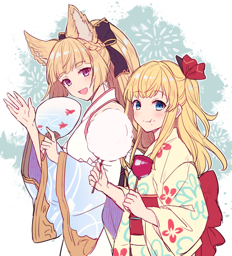 yuisis and mirin (granblue fantasy) drawn by kingyo_114