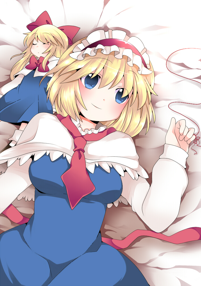 alice margatroid and shanghai doll (touhou) drawn by hammer_(sunset_beach)