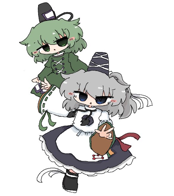 mononobe no futo and soga no tojiko (touhou) drawn by kuuinusuki