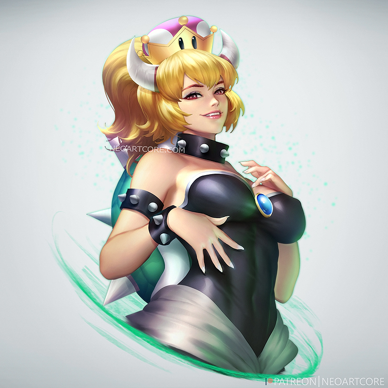 bowsette (mario and 1 more) drawn by neoartcore