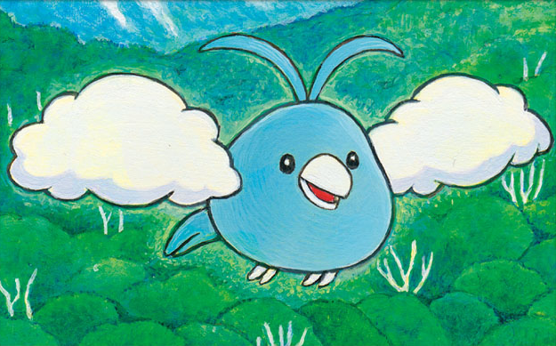 swablu (pokemon and 1 more) drawn by baba_yukiko