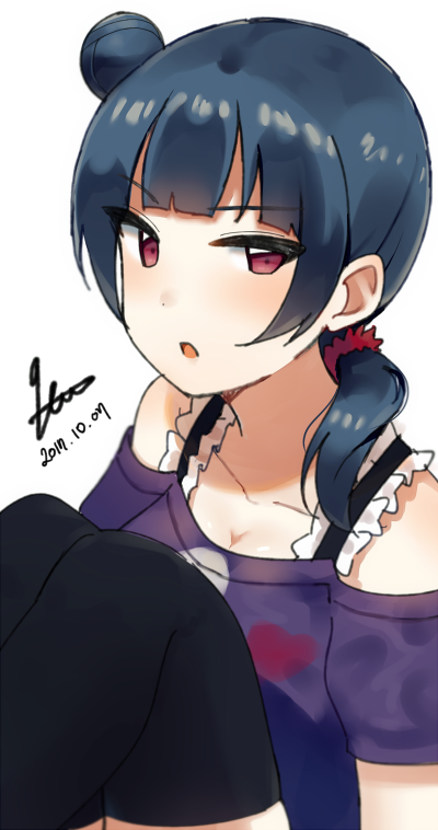 tsushima yoshiko (love live! and 1 more) drawn by sellel