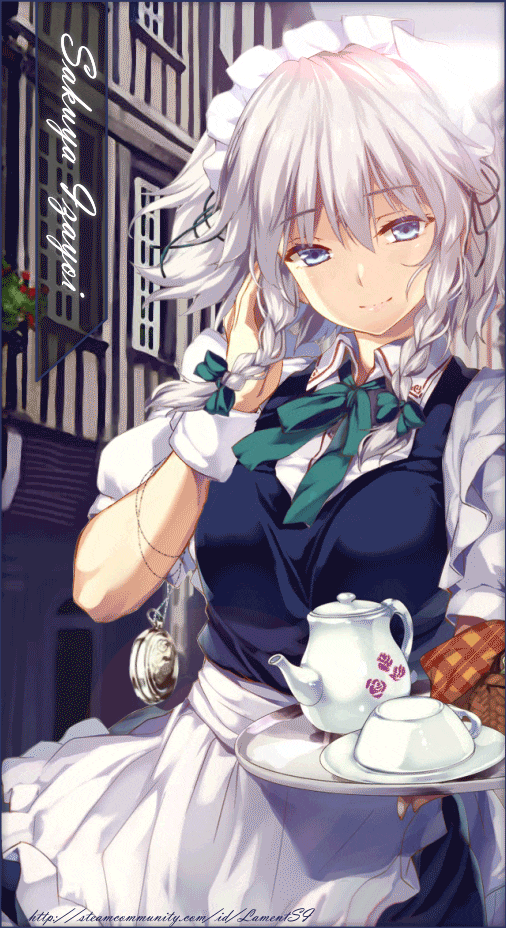 izayoi sakuya (touhou) drawn by funky173 and monety