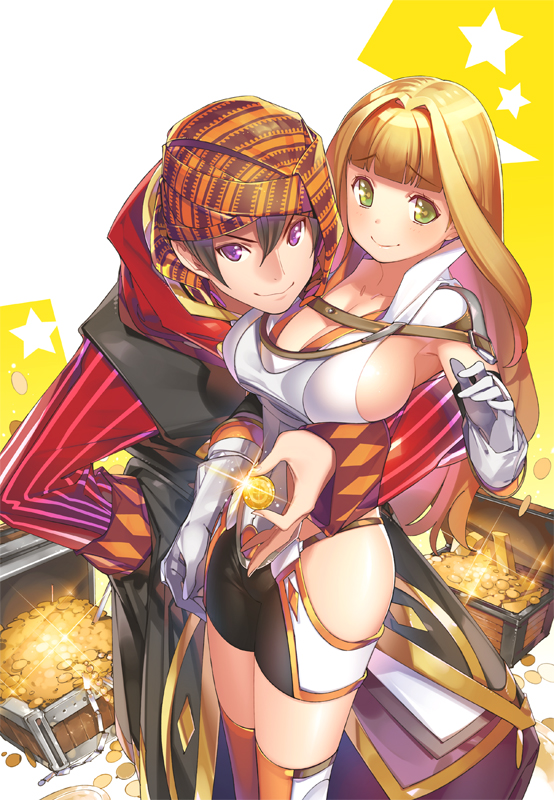 kise kousei and claudia (dare mo oshiete kurenakatta mushoku kara eiyuu no nakama no shounin ni naru houhou) drawn by popqn