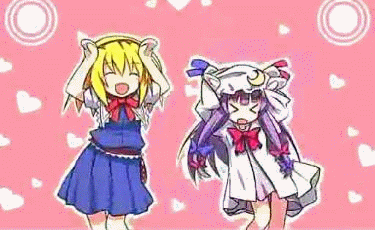 alice margatroid and patchouli knowledge (touhou) drawn by renee