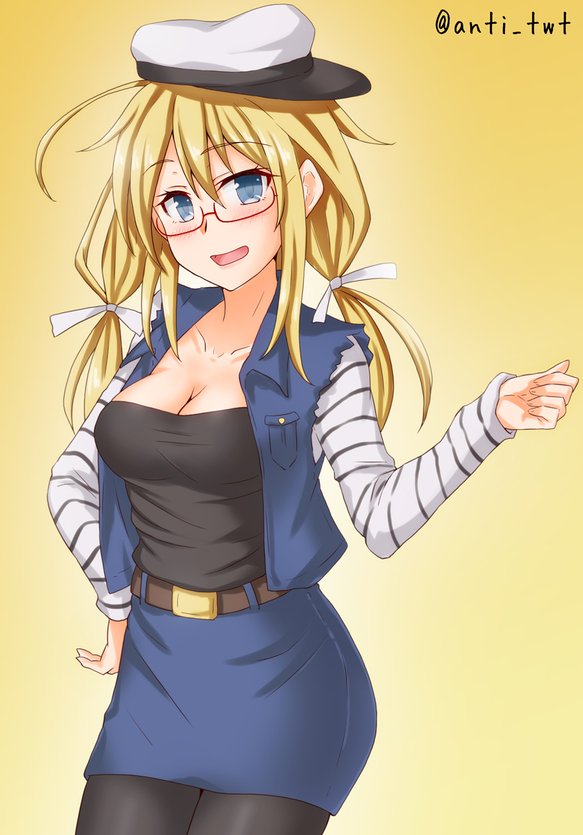 android 18 and i-8 (kantai collection and 2 more) drawn by anti_(untea9)