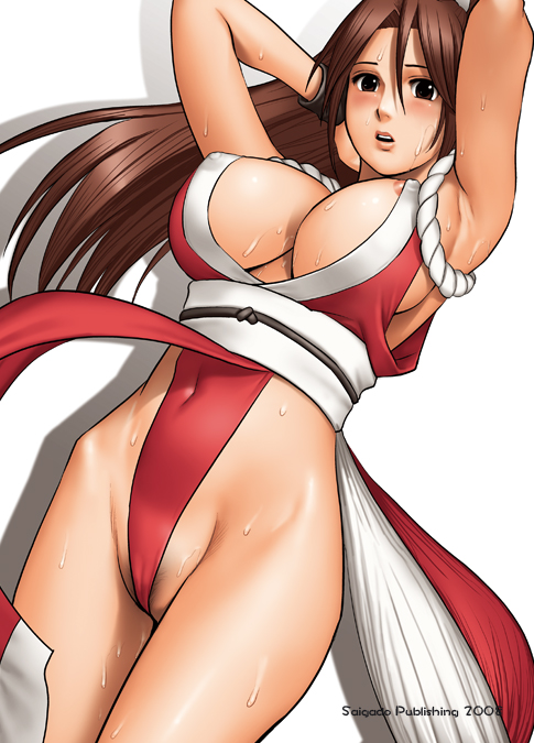 shiranui mai (the king of fighters and 1 more) drawn by saigado